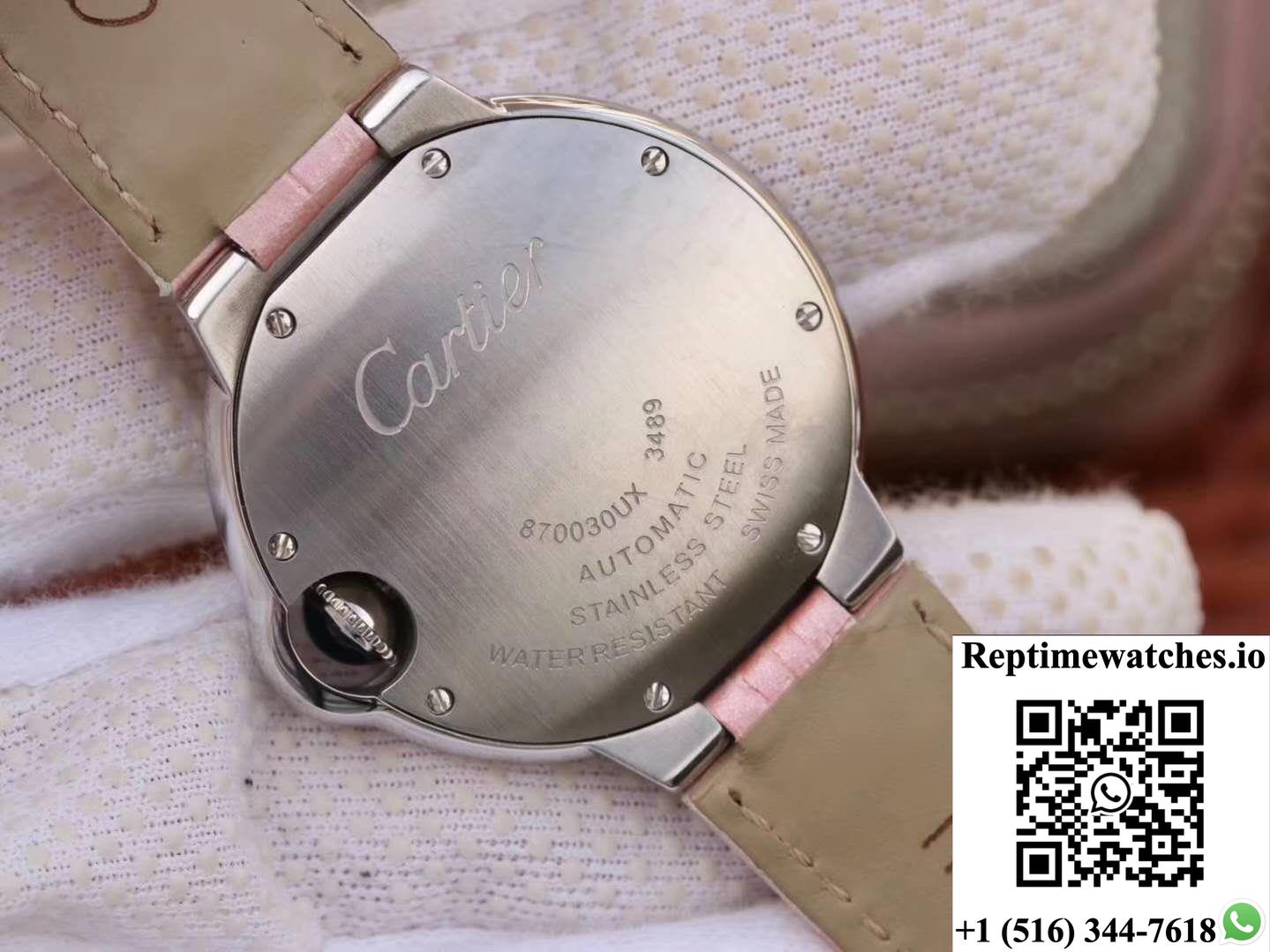 Ballon Bleu De Cartier Ladies 33Mm Wsbb0002 V6 Factory Pink Dial-Rep Time Watches