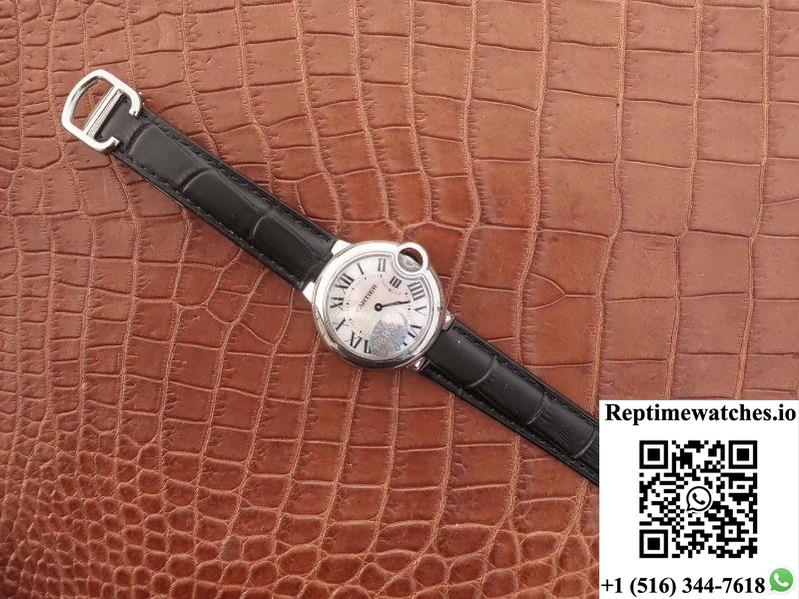 Ballon Bleu De Cartier V6 Factory White Dial-Rep Time Watches