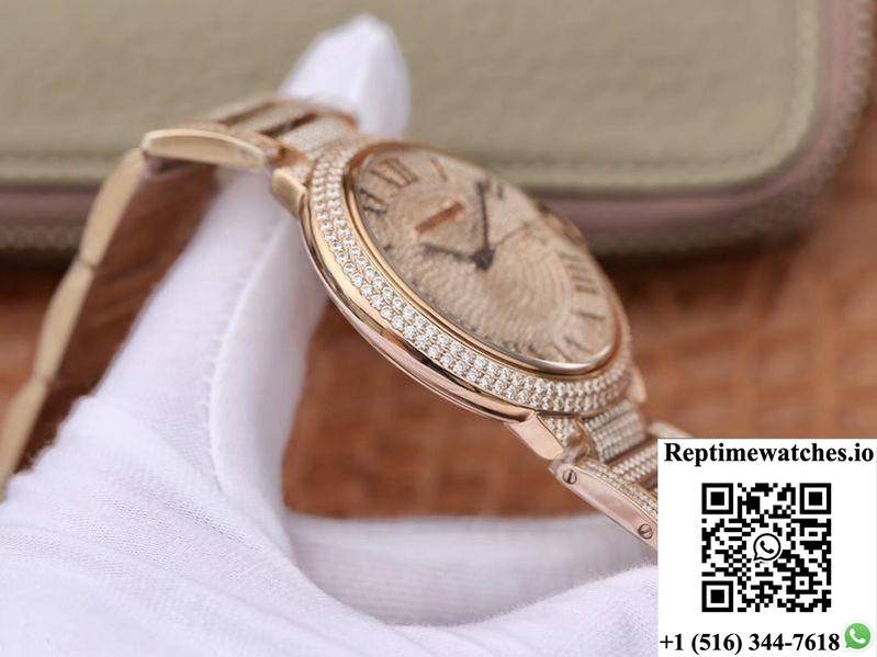 Ballon Bleu De Cartier W69006Z2 42Mm Tw Factory Rose Gold Diamonds Dial-Rep Time Watches