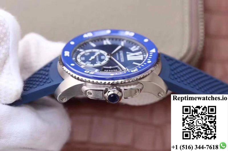 Calibre De Cartier Diver Wsca0010 42Mm Jf Factory Blue Dial-Rep Time Watches