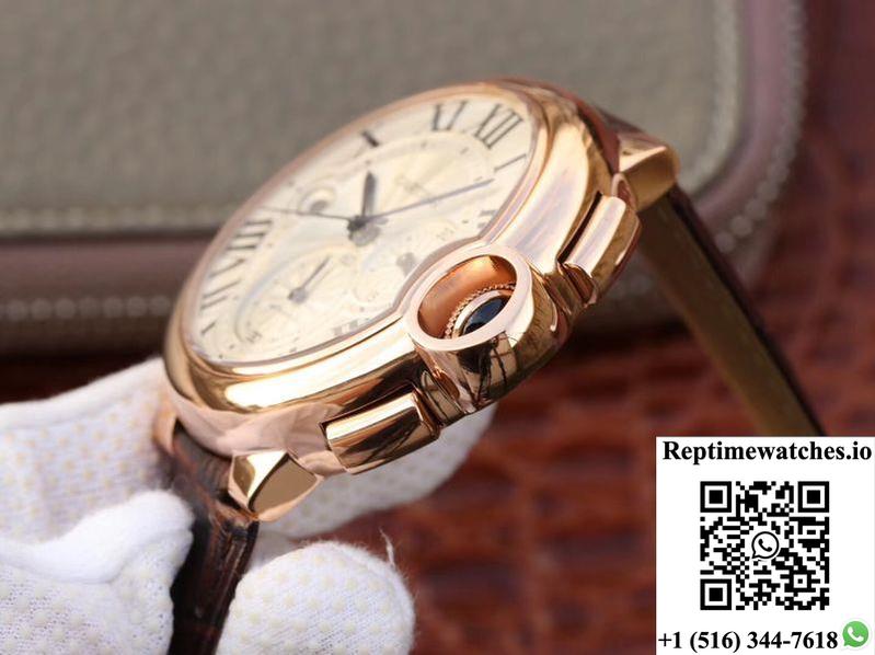 Cartier Ballon Bleu Chronograph W6920074 Zf Factory Silver Dial-Rep Time Watches