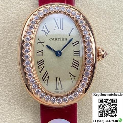 Cartier Bathtub Series Wjba0031 Dr Factory Red Strap-Rep Time Watches