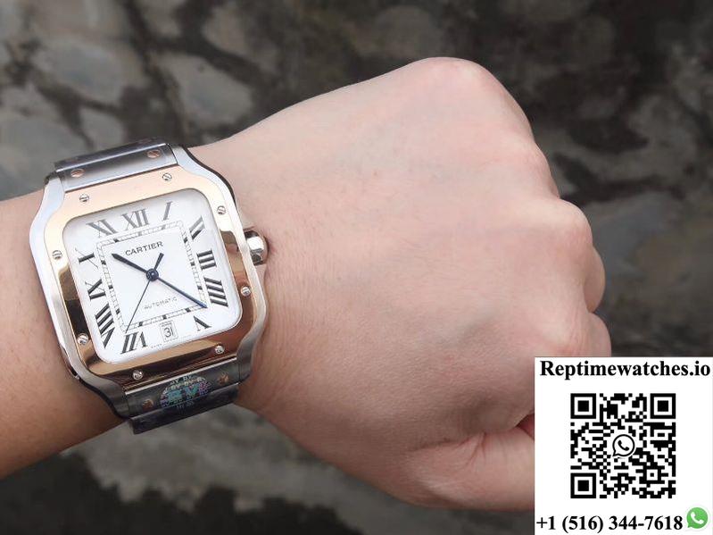 Cartier De Santos W2Sa0006 Bv Factory White Dial-Rep Time Watches