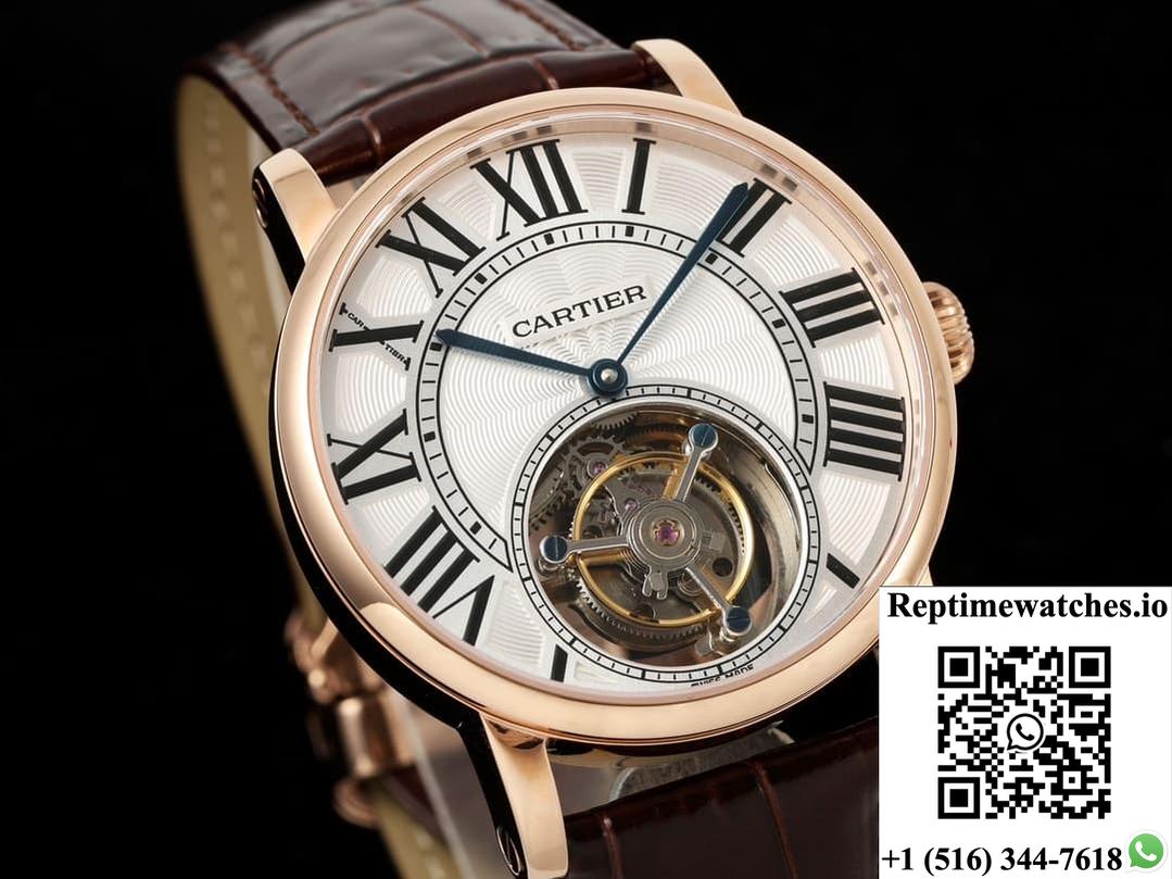Cartier Rotonde De W1556215 Rms Factory Tourbillon-Rep Time Watches