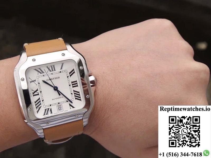 Cartier Santos De Cartier Large 2018 Wssa0009 Kor Factory White Dial-Rep Time Watches