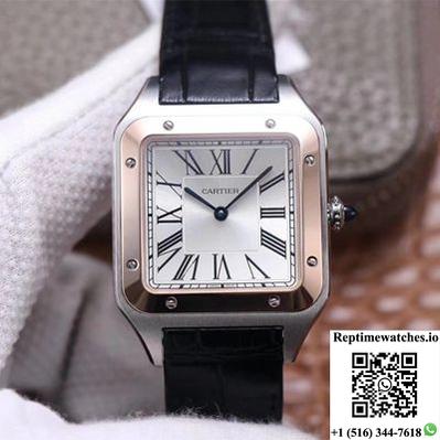 Cartier Santos Dumont W2Sa0017 F1 Factory Silver Dial-Rep Time Watches
