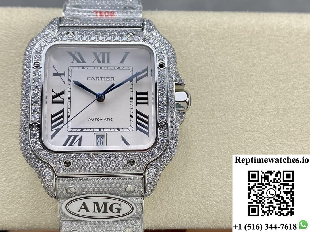 Cartier Santos Wssa0011 Amg Factory 40Mm-Rep Time Watches