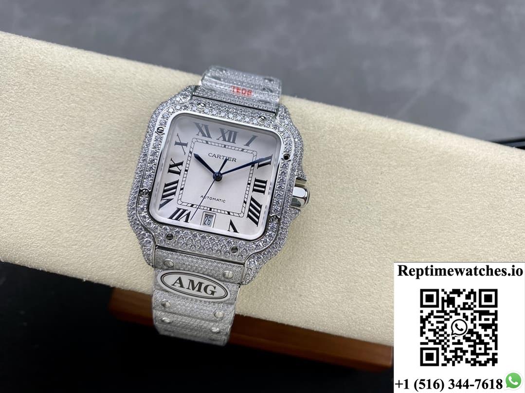 Cartier Santos Wssa0011 Amg Factory 40Mm-Rep Time Watches