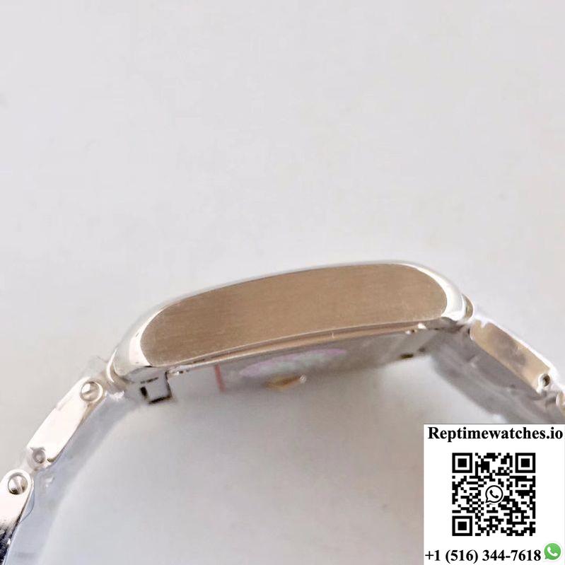 Cartier Tank Anglaise Ladies W5310022 Silver Dial-Rep Time Watches
