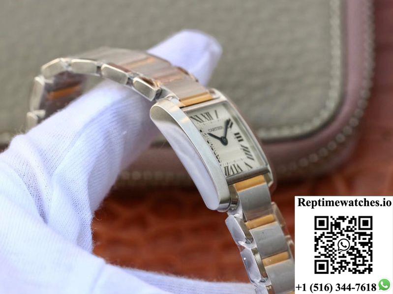 Cartier Tank Francaise Ladies W51007Q4 White Dial-Rep Time Watches