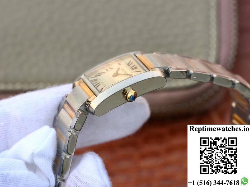 Cartier Tank Francaise Ladies W51007Q4 White Dial-Rep Time Watches