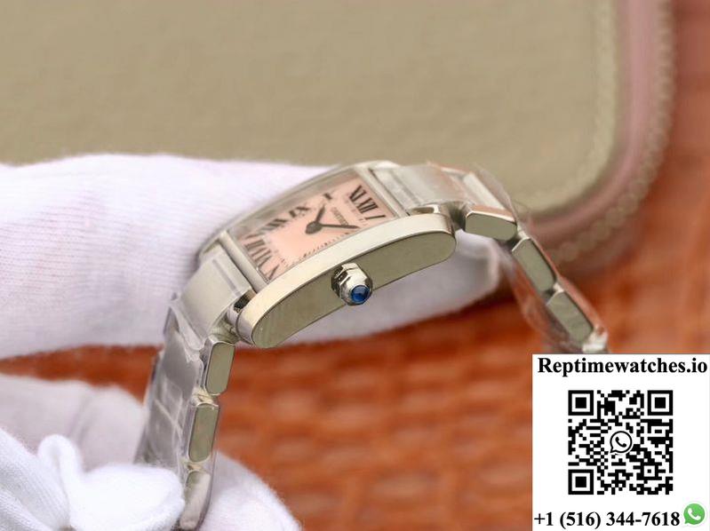 Cartier Tank Francaise Ladies W51028Q3 Pink Dial-Rep Time Watches