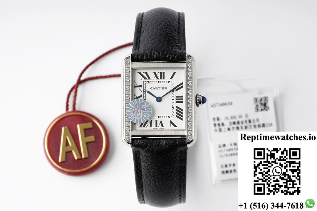 Cartier Tank Quartz Af Factory White Dial-Rep Time Watches