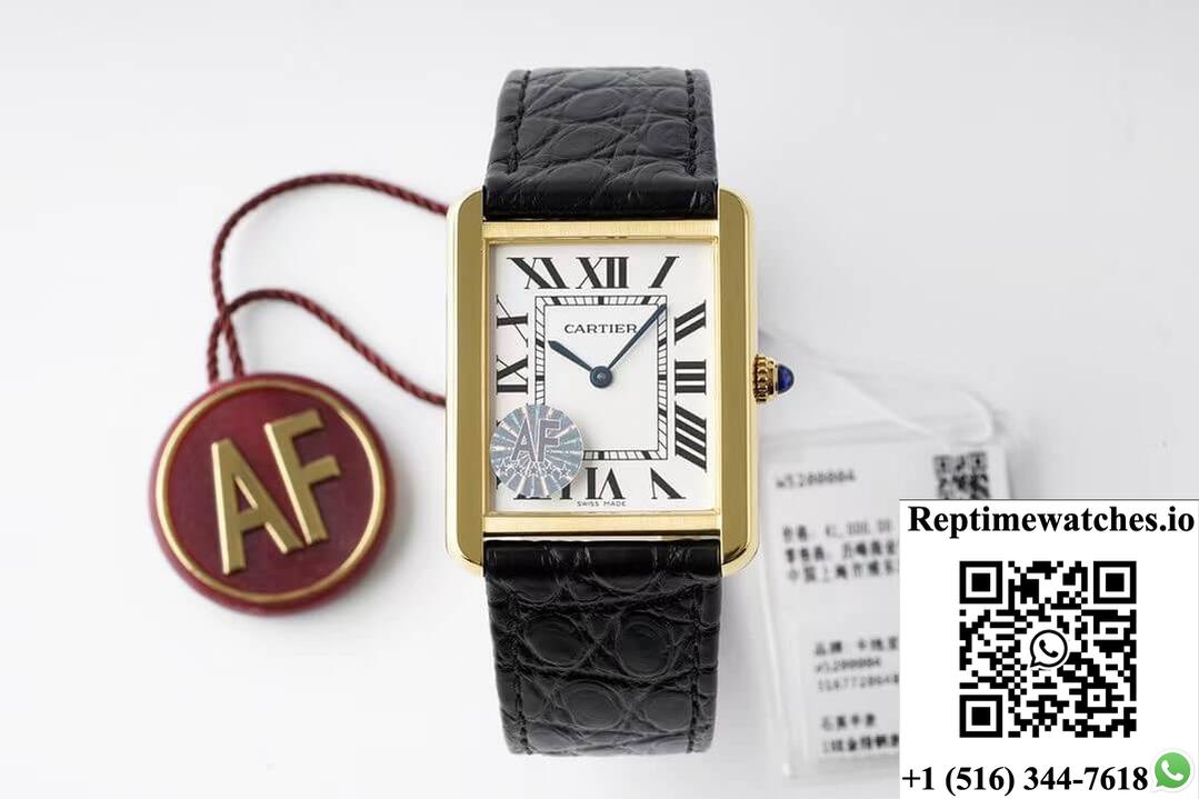 Cartier Tank Quartz W5200004 Af Factory White Dial-Rep Time Watches