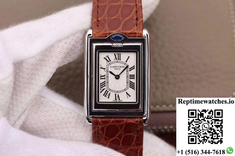 Cartier Tank Solo Ladies W5200025 White Dial-Rep Time Watches