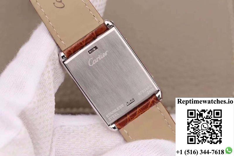 Cartier Tank Solo Ladies W5200025 White Dial-Rep Time Watches
