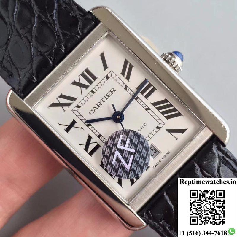 Cartier Tank Solo Xl Automatic W5200027 Zf Factory White Dial-Rep Time Watches