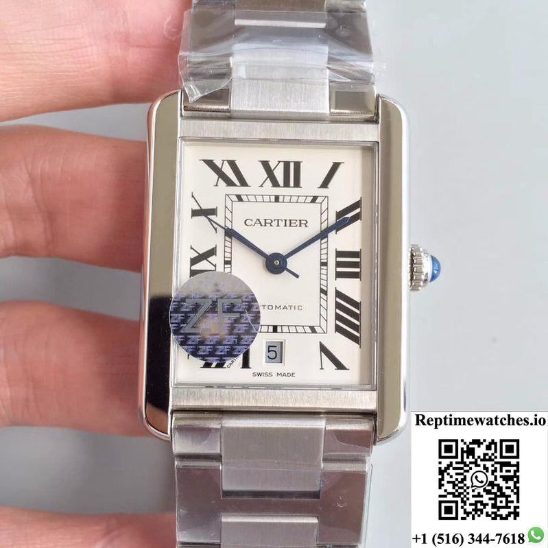 Cartier Tank Solo Xl Automatic W5200028 Zf Factory White Dial-Rep Time Watches
