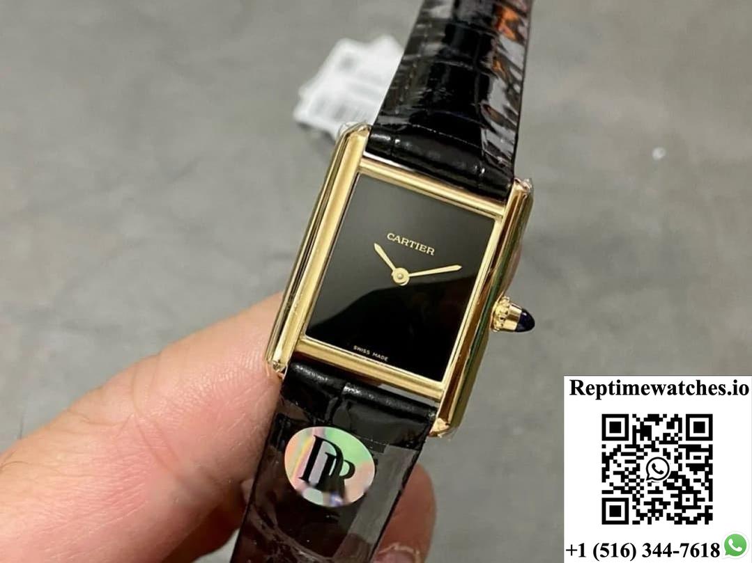 Cartier Tank Wgta0091 Dr Factory Black Dial-Rep Time Watches