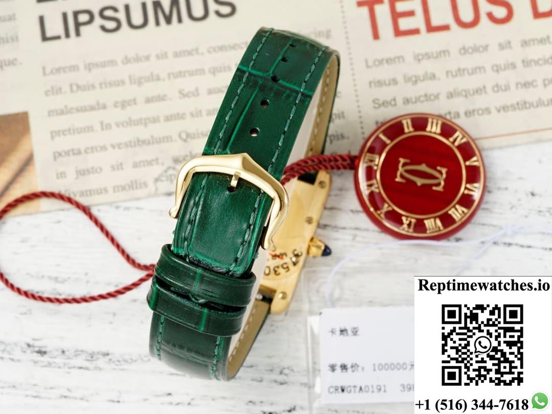 Cartier Tank Wgta0191 Af Factory Green Dial-Rep Time Watches