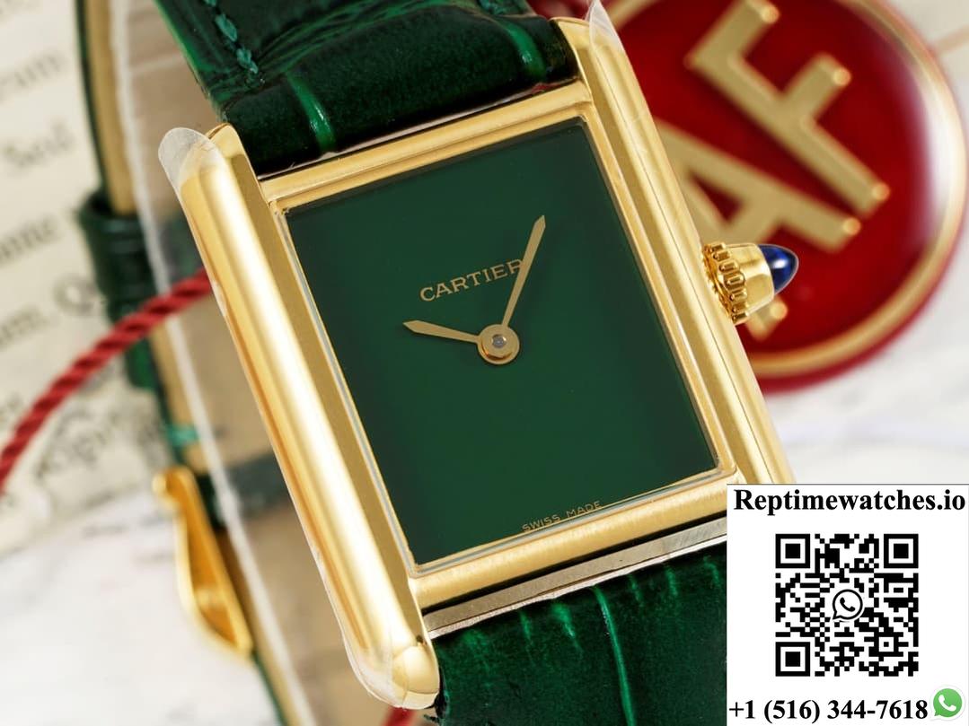 Cartier Tank Wgta0191 Af Factory Green Dial-Rep Time Watches