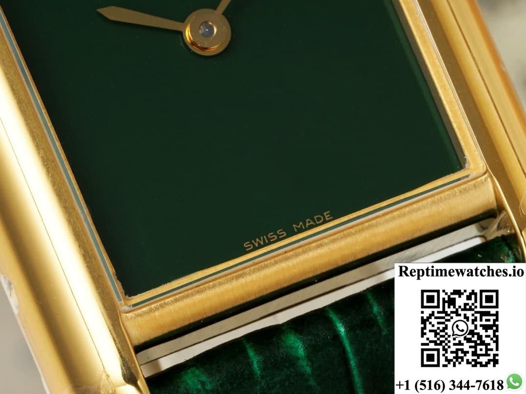 Cartier Tank Wgta0191 Af Factory Green Dial-Rep Time Watches