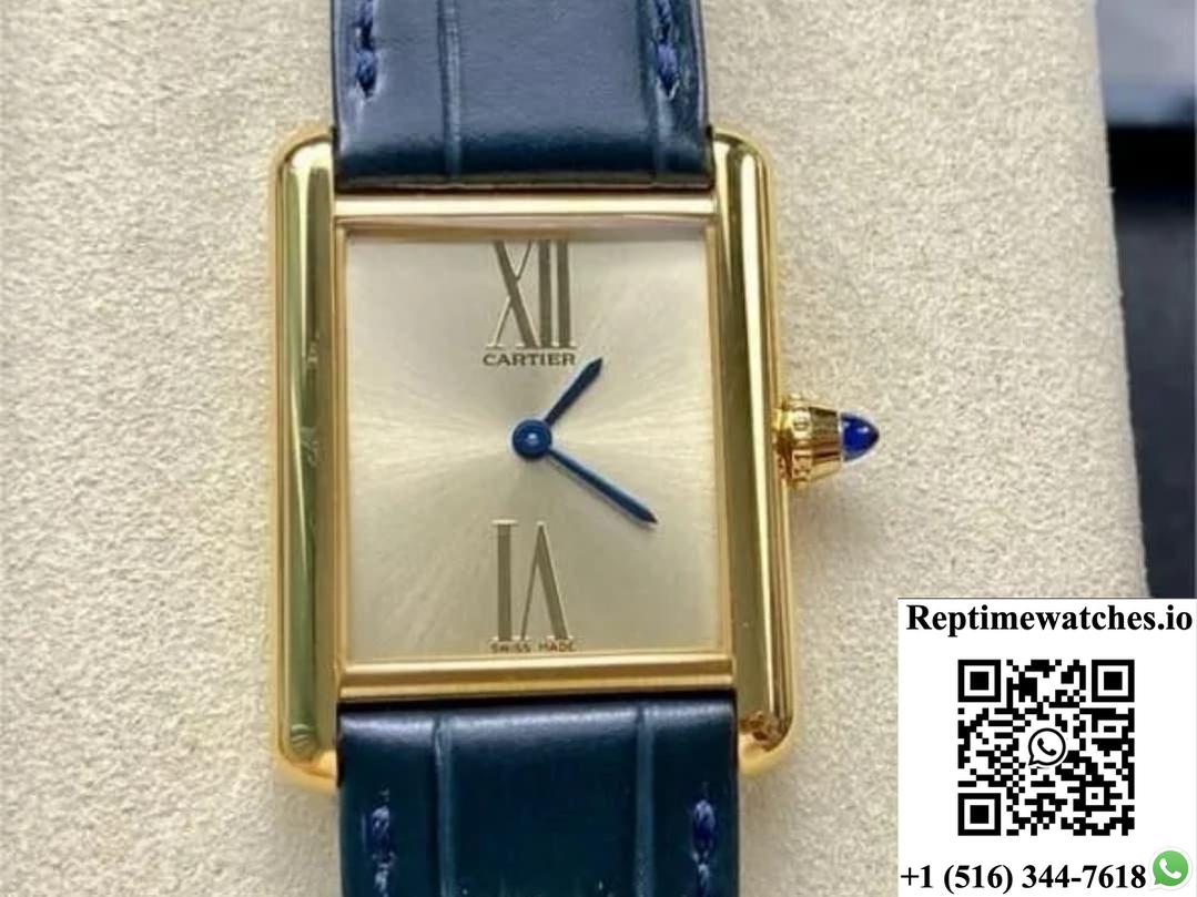 Cartier Tank Wgta0213 F1 Factory Alligator Leather Strap-Rep Time Watches
