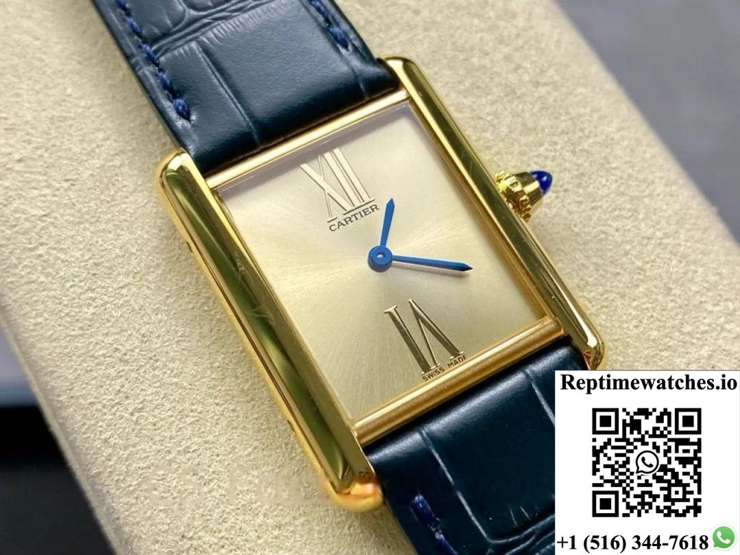 Cartier Tank Wgta0213 F1 Factory Alligator Leather Strap-Rep Time Watches