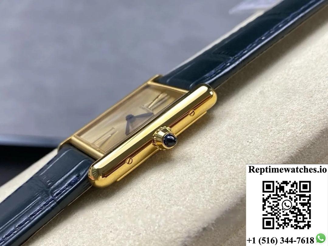 Cartier Tank Wgta0213 F1 Factory Alligator Leather Strap-Rep Time Watches