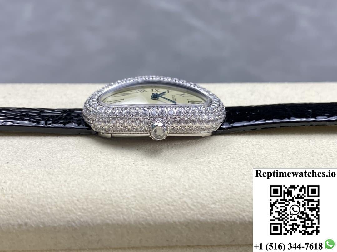 Cartier Tub Wjba0036 Dr Factory Diamond Dial-Rep Time Watches
