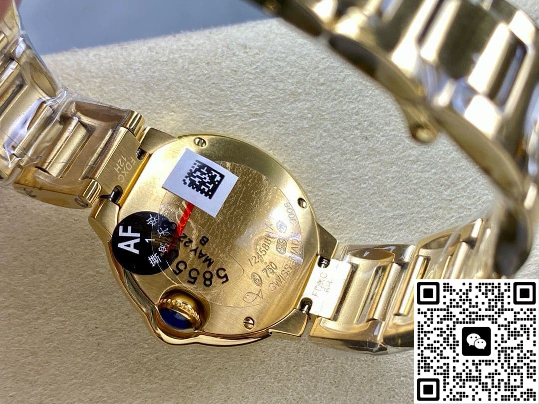 Cartier Blue Balloon W69001Z2 AF Factory Gold Case