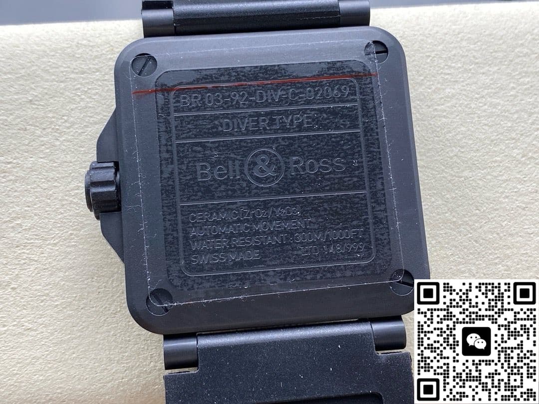 Bell & Ross Instruments BR03A-HRZ-CE M+ Factory Rubber strap