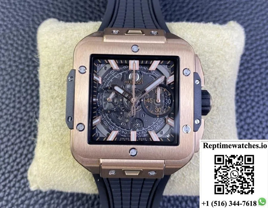 Hublot Aquare Bang Unico 821.Ox.0180.Rx Bb Factory Skeleton Dial-Rep Time Watches
