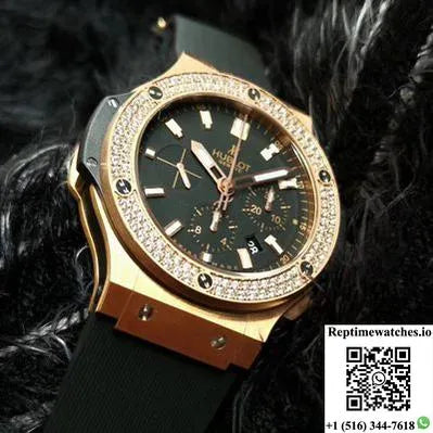 Hublot Big Bang 301.Px.1180.Rx.1104 V6 Factory Rose Gold Diamond-Rep Time Watches