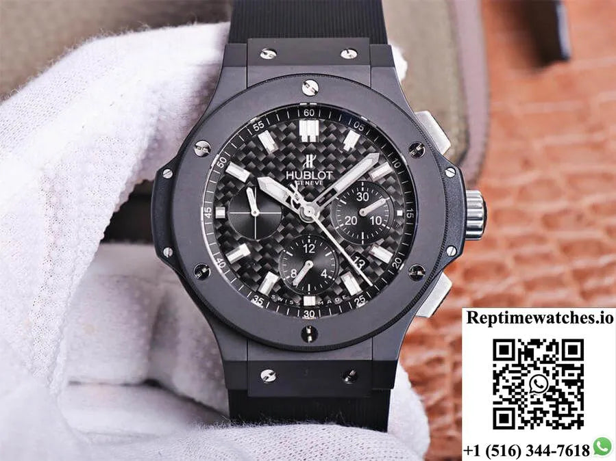 Hublot Big Bang 301.Qx.1724.Rx V6 Factory Carbon Fiber Black Dial-Rep Time Watches
