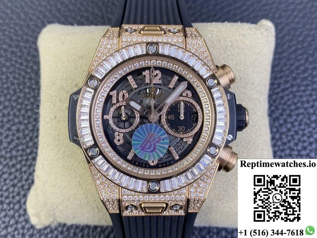 Hublot Big Bang 411.Ox.1180.Rx.0904 Bb Factory With Diamond Bezel-Rep Time Watches