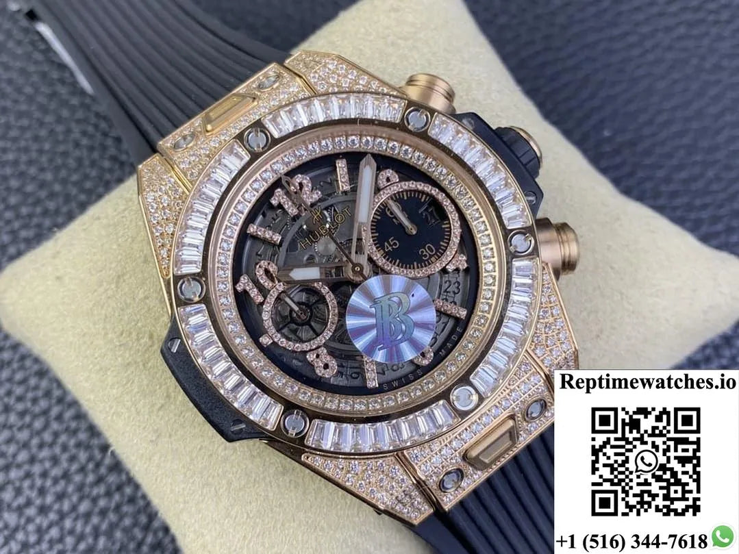 Hublot Big Bang 411.Ox.1180.Rx.0904 Bb Factory With Diamond Bezel-Rep Time Watches