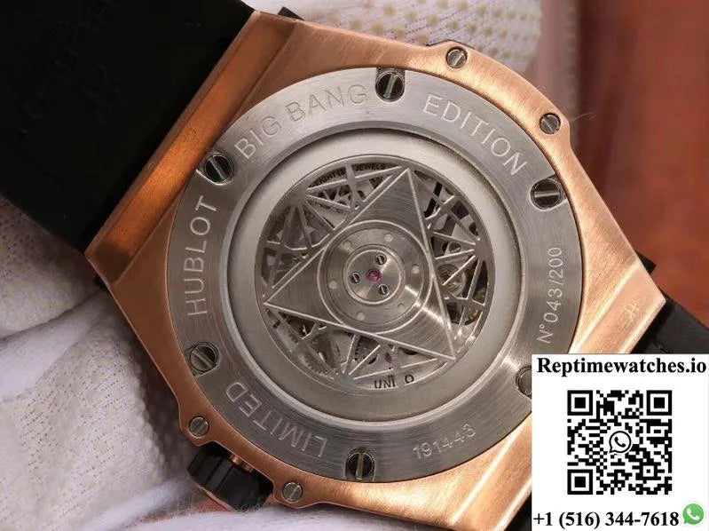 Hublot Big Bang Sang Bleu King Gold 415.Ox.1118.Vr.Mxm17 Tmf Factory Black Dial-Rep Time Watches