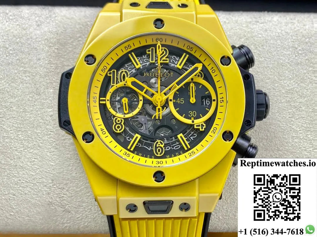 Hublot Big Bang Unico 441.Cy.471Y.Rx Zf Factory Yellow Ceramic-Rep Time Watches
