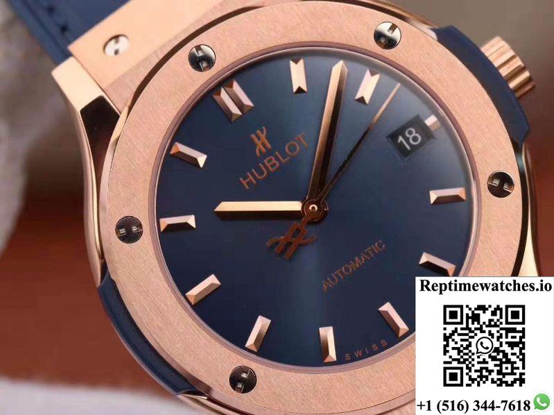 Hublot Classic Fusion 42Mm 511.Ox.7180.Lr Jj Factory Blue Dial-Rep Time Watches