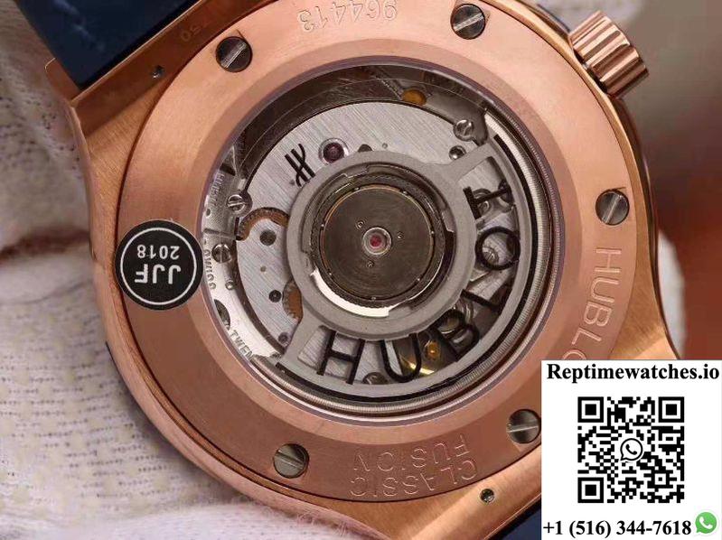 Hublot Classic Fusion 42Mm 511.Ox.7180.Lr Jj Factory Blue Dial-Rep Time Watches