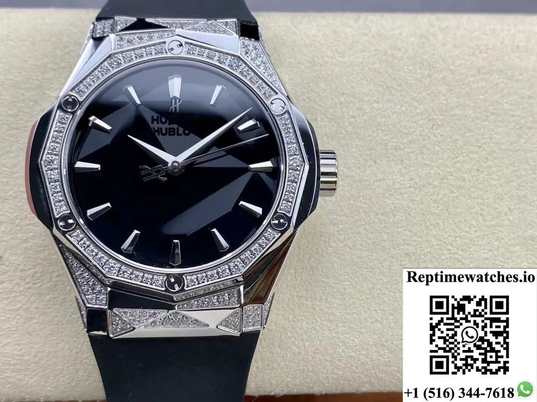 Hublot Classic Fusion 550.Ns.1800.Rx.1804.Orl19 Hb Factory Black Strap-Rep Time Watches