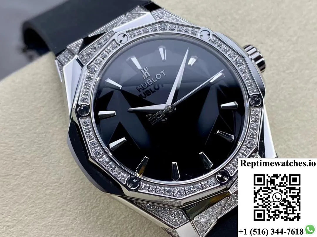 Hublot Classic Fusion 550.Ns.1800.Rx.1804.Orl19 Hb Factory Black Strap-Rep Time Watches