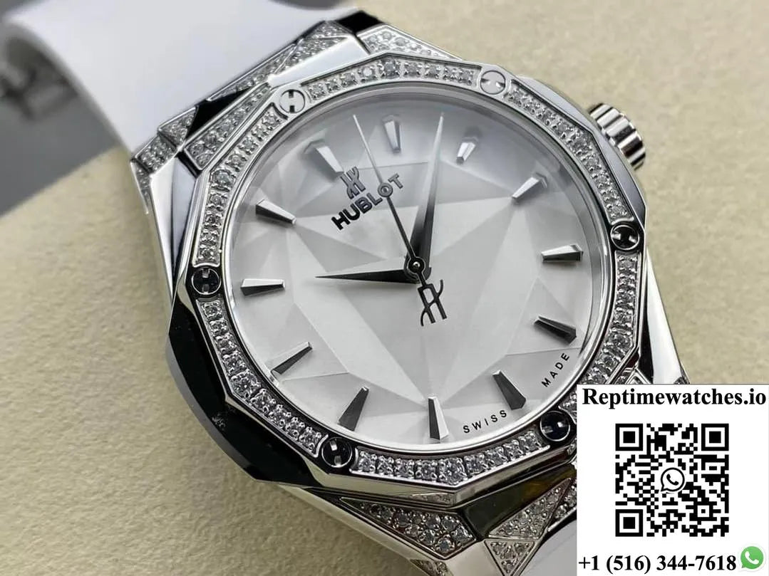 Hublot Classic Fusion 550.Ns.2200.Rw.1804.Orl20 Hb Factory White Strap-Rep Time Watches