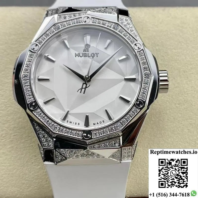 Hublot Classic Fusion 550.Ns.2200.Rw.1804.Orl20 Hb Factory White Strap-Rep Time Watches