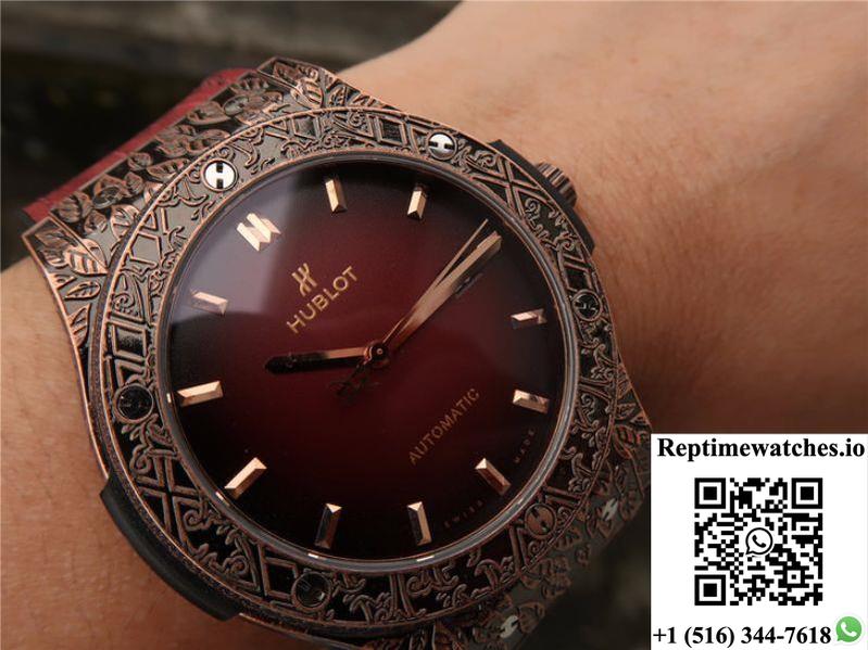 Hublot Classic Fusion Arturo Fuente Limited Edition 511.Ox.6670.Lr.Opx17 Jj Factory Red Dial-Rep Time Watches