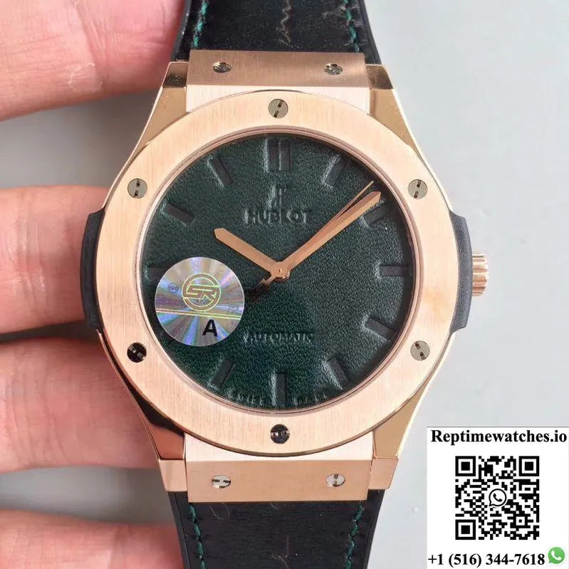 Hublot Classic Fusion Berluti Scritto 511.Ox.0500.Vr.Ber16 Jj Factory V2 Green Dial-Rep Time Watches