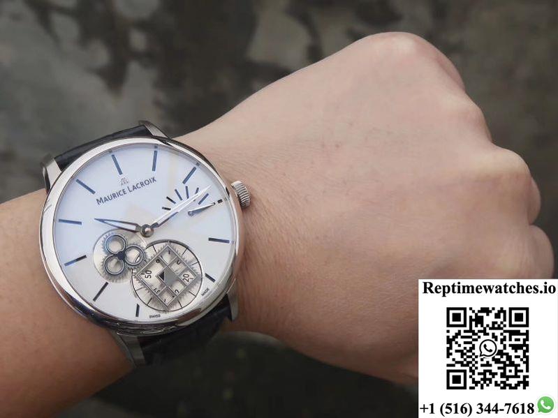 Maurice Lacroix Masterpiece Mp7158-Ss001-301-1 Am Factory White Dial-Rep Time Watches