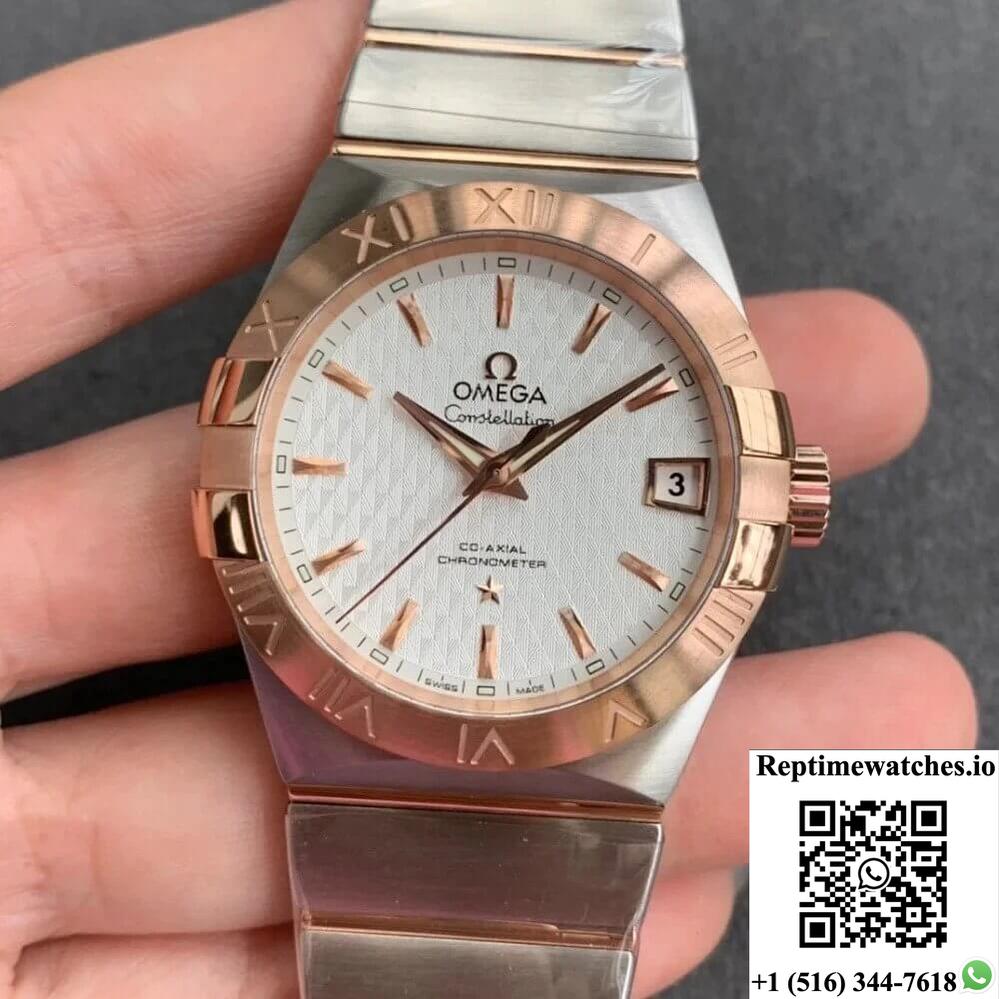 Omega Constellation 123.20.38.21.02.007 Vs Factory Rose Gold-Rep Time Watches