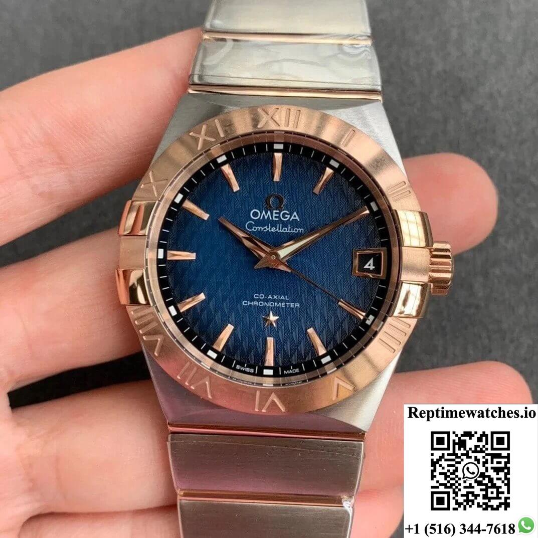 Omega Constellation 123.20.38.21.03.001 Vs Factory Rose Gold-Rep Time Watches